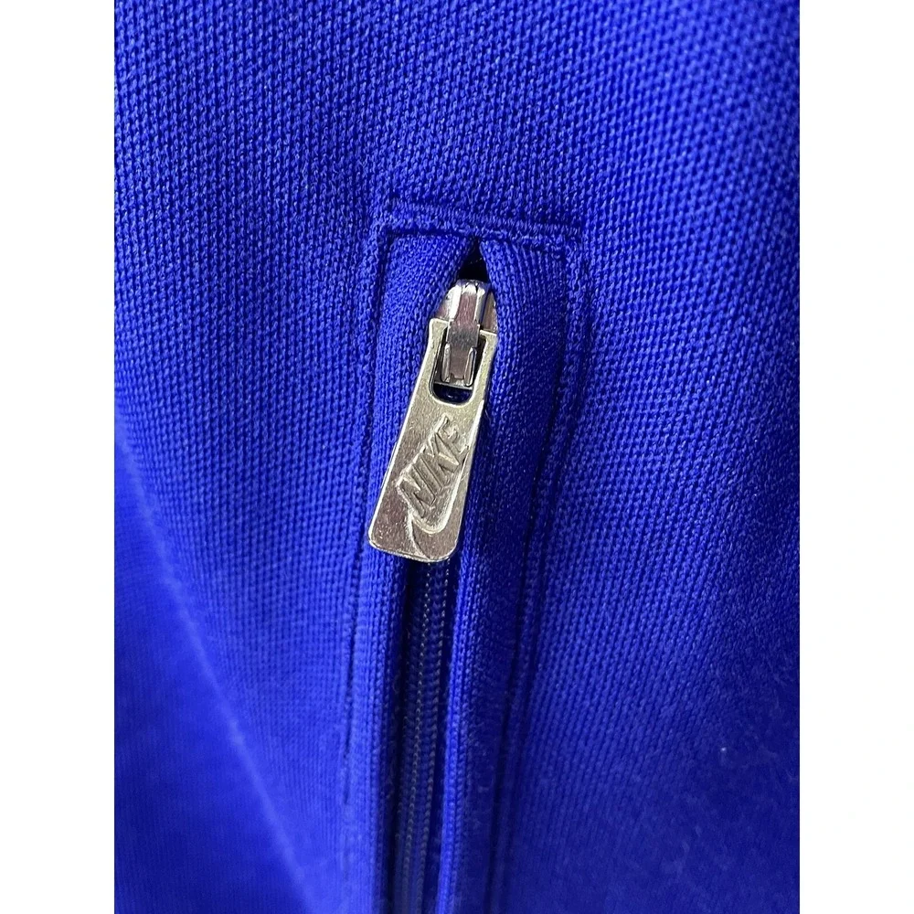 VINTAGE Nike Sportswear Jacket Womens Medium Blue Athletic Track Jacket